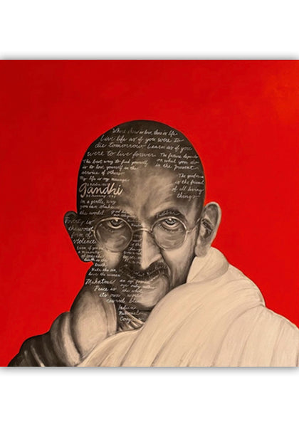 Gandhi 48"x48"