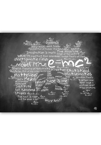 Einstein 12"x9" Print on Paper
